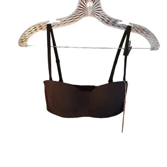 NWT SKIMS Fits Everybody Strapless Bra - Onyx - Picture 5 of 7